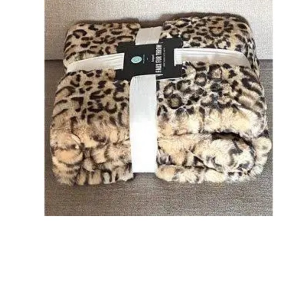 Faux Fur Leopard Print
(NWT
Throw~Martha Stewart
Collection~Created Macy' - Picture 6 of 7